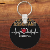 Medische assistent #Essential Stethoscoop hartslag Sleutelhanger (Voorkant)