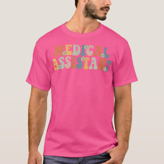 Medische Assistent Ma CMA Verpleegkundige Groovy R T-shirt