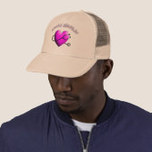 Medische assistent PINK HEART Design Cadeaus Trucker Pet (In situ)