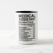 Medische assistent-voedingsfeiten mok (Midden)