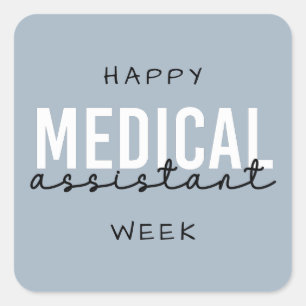 Medische assistent-week   Klinische assistent Vierkante Sticker