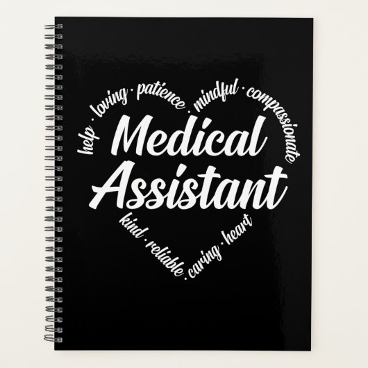 Medische assistent Word Cloud Planner (Voorkant)
