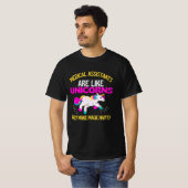 Medische assistenten Unicorn , Magical Unicorn T-shirt (Voorkant volledig)