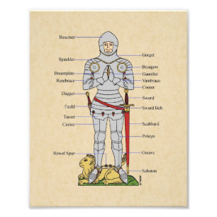 Medische Bord Armor Circa 1430 Foto Afdruk