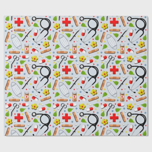 Medische cadeau cadeaupapier (Vlak)