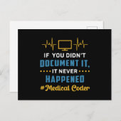 Medische code als je het coderingscd niet hebt ged briefkaart (Voorkant / Achterkant)