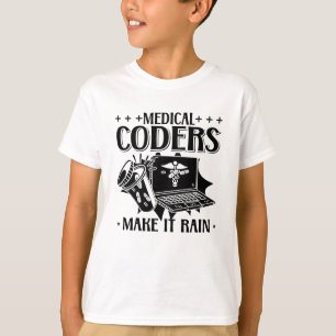 Medische codeerapparaten zorgen ervoor dat de stek t-shirt