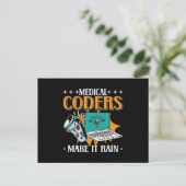 Medische codeerapparaten zorgen ervoor dat het wor briefkaart (Staand voorkant)