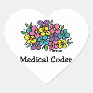 Medische codeerblokken2 hart sticker