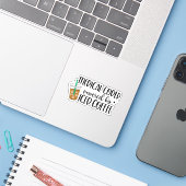 Medische codeercadeaus, medische code sticker (Laptop met iPhone)