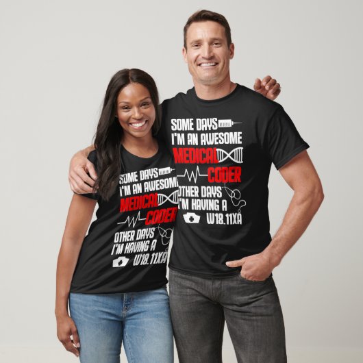 Medische codeervulling i m a Geweldige medische vu T-shirt (Unisex)