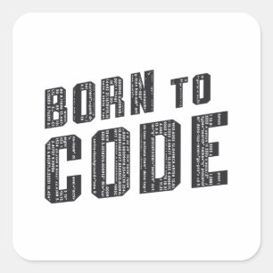 Medische coder die aan coderings-ICD-programmeur w Vierkante Sticker