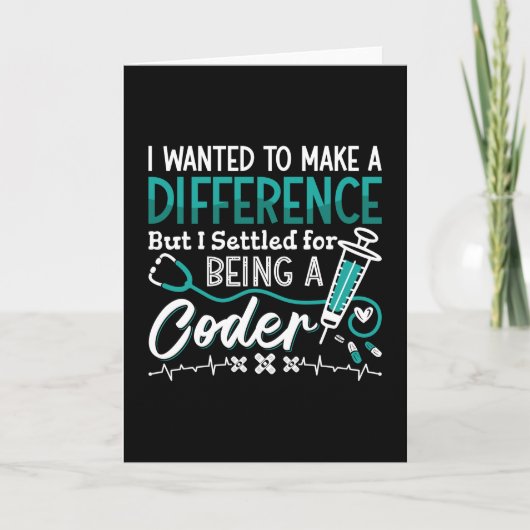 Medische coder is een coder-ICD-coderingsprogramma Kaart (Voorkant)