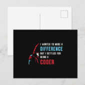Medische coder met coderingscode ICD-coderingscode Briefkaart (Voorkant / Achterkant)