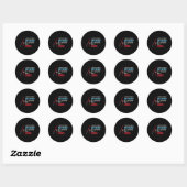 Medische coder met coderingscode ICD-coderingscode Ronde Sticker (Vel)