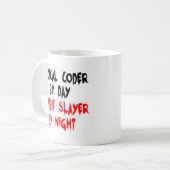 Medische Coder Zombie Slayer Koffiemok (Voorkant links)