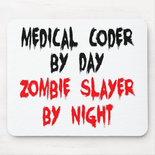 Medische Coder Zombie Slayer Muismat (Voorkant)