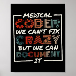 Medische codeur die we niet kunnen repareren, medi poster