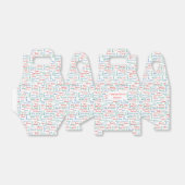 Medische dank voor de rode, blauwe doos bedankdoosjes (Uitgevouwen)