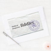 Medische diagnose: Fiddler Rechthoekige Sticker (Envelop)