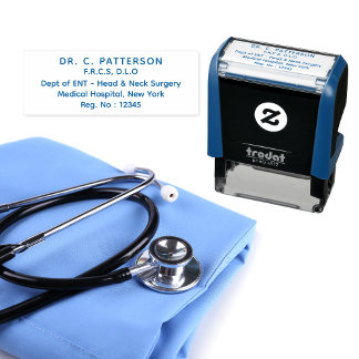 Medische Doctor Health Professional, gepersonalise Zelfinktende Stempel
