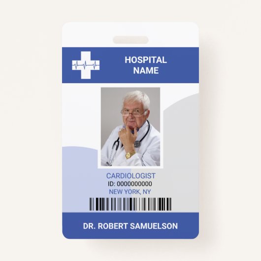 MEDISCHE DOCTOR NURY Health Care Bar Code Badge (Voorkant)