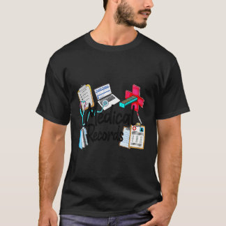 Medische dossiers Stethoscoop Medisch Assistent Ve T-shirt