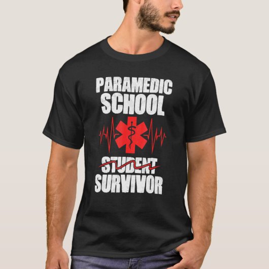 Medische EMS-student Paramedische School Surviof T-shirt (Voorkant)
