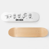 Medische gebarentaal skateboard (Horizontaal)