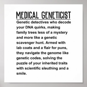 Medische geneticus poster