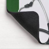 Medische Groene Klembord met Stethoscoop Muismat (Hoek)