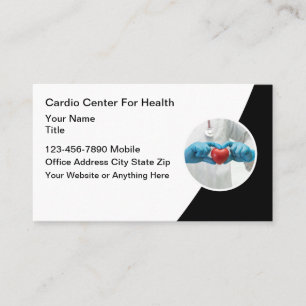 Medische hartkliniek cardioloog visitekaartje