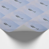 Medische helikopter cadeaupapier (Hoek)