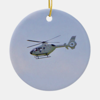 Medische helikopter keramisch ornament