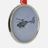 Medische helikopter metalen ornament (Rechts)