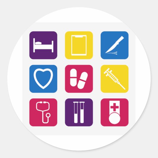 Medische Iconen Stickers (Voorkant)
