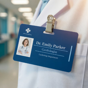 Medische Identificatiebadge Sjabloon Dokter & La Badge