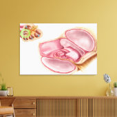 Medische illustratie van Endolymfe Canvas Afdruk (Insitu (Woonkamer))