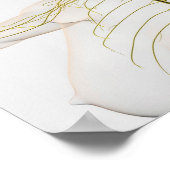 Medische illustratie van het menselijk zenuwstelse poster (Hoek)