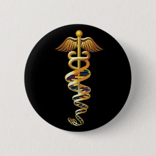 Medische insigne ronde button 5,7 cm