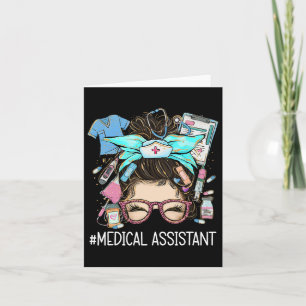 Medische Instant Ma CMA Verpleegkundige Messy Bun Kaart