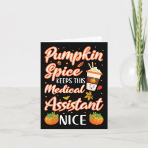 Medische Istant Pumpkin Spice Latte Herfst Herfst Kaart