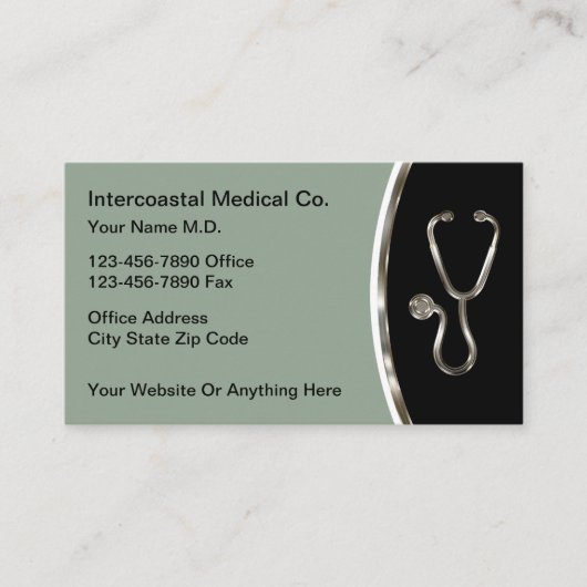 Medische Kantoor Doctor Visitekaartjes Modern (Voorkant)