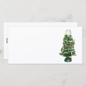 Medische kerstboom feestdagenkaart (Voorkant / Achterkant)