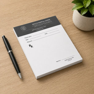 Medische Kliniek Dokter Recept Grijs Notitieblok