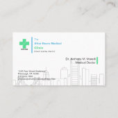 Medische kliniek visitekaartje (Achterkant)