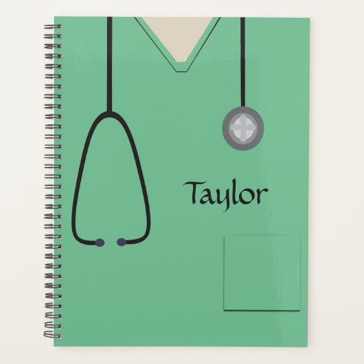 Medische kruiden Verpleegkundigen Lichtgroene Plan Planner (Voorkant)