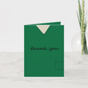 Medische kruiden Zuster Doctor Dark Green Dank u Bedankkaart
