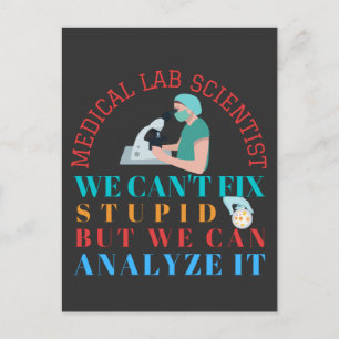 MEDISCHE LAB-WETENSCHAPPELIJK KAN GEEN STUPID VAST BRIEFKAART