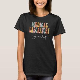Medische Laboratorium Wetenschapper Groovy Retro W T-shirt